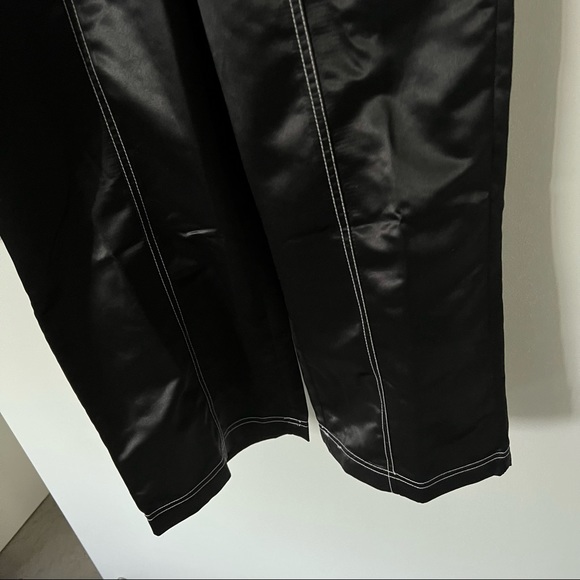 ASOS purchased / Collusion / NWT / satin jumpsuit with contrast stitch / black - Picture 7 of 11